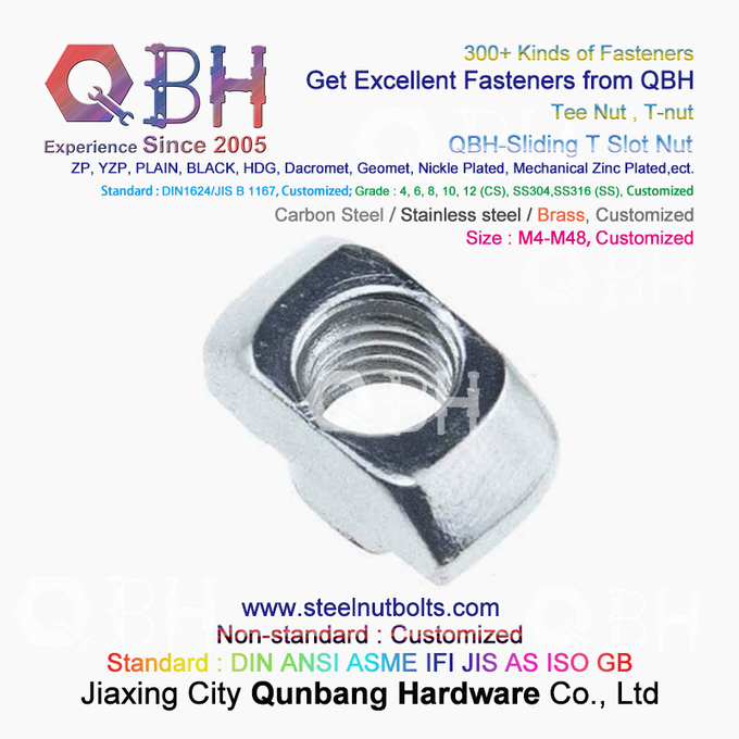 QBH martelo de alumínio do perfil da liga de alumínio de 4040 séries que desliza porcas do entalhe de T 0